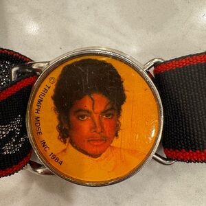 Vintage 1984 Michael Jackson Thriller Era Belt Lee NYC MJ Glove Pop Memorabilia
